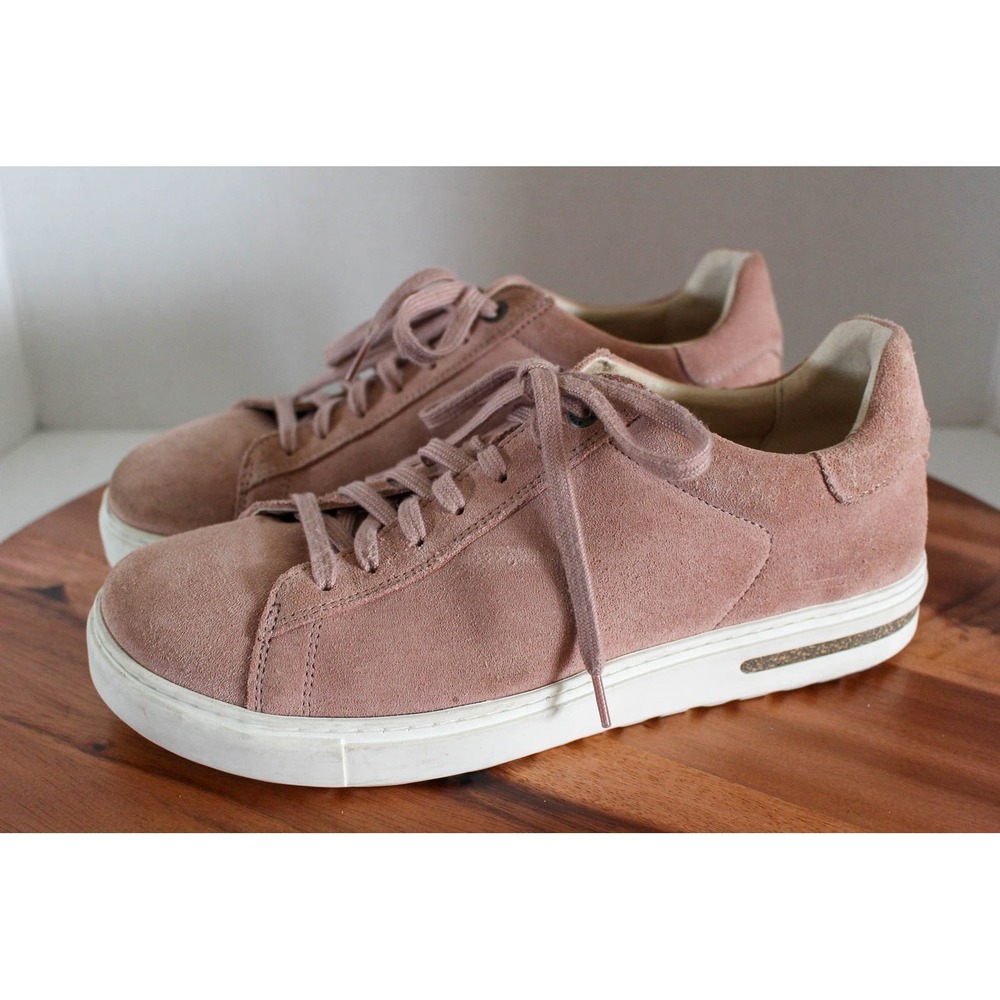 Birkenstock Bend Low Sneakers 41 N / W 10 / M 8 Pink Suede Lace Up Casual Shoes - Picture 1 of 9
